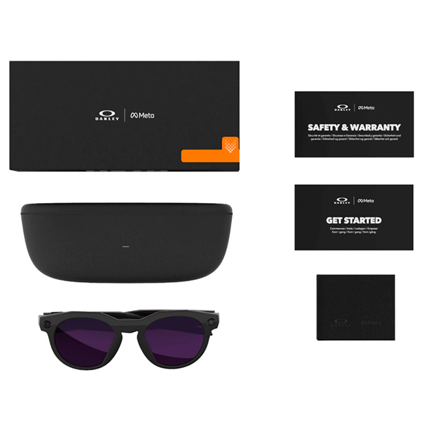 Умные очки Oakley Meta HSTN 0W8002 корпус "Глянцевый, черный", линзы "Аметистовые, фотохромные" — изображение 6