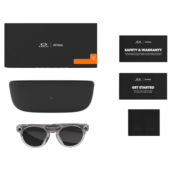 Умные очки Oakley Meta HSTN 0W8002 корпус "Прозрачный", линзы "Серые, фотохромные" — изображение 6