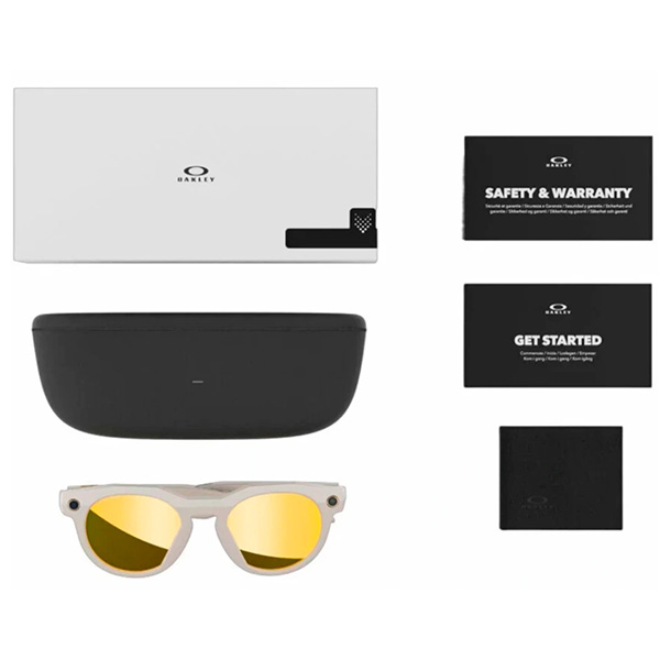 Умные очки Oakley Meta HSTN 0W8002 корпус "Теплый серый", линзы "Prizm 24K, поляризационные" — изображение 5