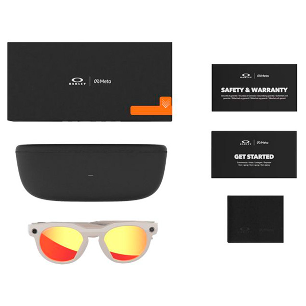 Умные очки Oakley Meta HSTN 0W8002 корпус "Теплый серый", линзы "Prizm, рубиновый"  (145-51) — изображение 6