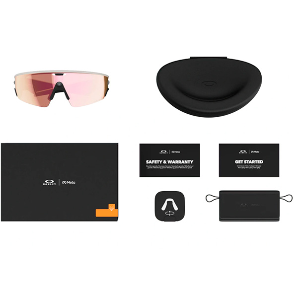 Умные очки Oakley Meta Vanguard 0W8001 корпус "Белый", линзы "Prizm, Розовое-золото" — изображение 5