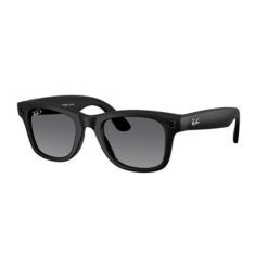 Умные очки Ray-Ban Wayfarer RW4012 (2-поколение) корпус "Матовый черный", линзы "Графитовые, поляризационные, градиентные", Размер L (53mm)
