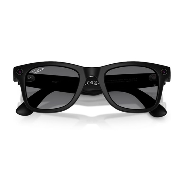 Умные очки Ray-Ban Wayfarer RW4012 (2-поколение) корпус "Матовый черный", линзы "Графитовые, поляризационные, градиентные", Размер M (50mm) — изображение 4