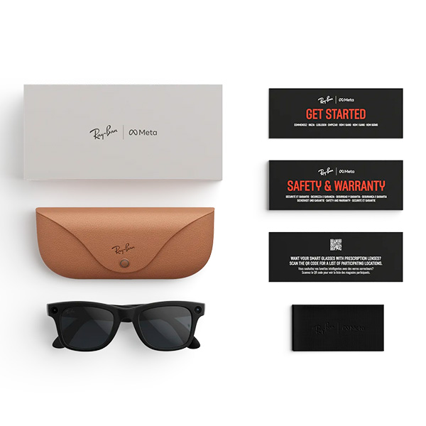 Умные очки Ray-Ban Wayfarer RW4012 (2-поколение) корпус "Матовый черный", линзы "Серые, фотохромные", Размер L (53mm) — изображение 6
