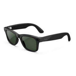 Умные очки Ray-Ban Wayfarer RW4012 (2-поколение) корпус "Черный, глянцевый", линзы "Графитово-зеленые, фотохромные", Размер M (50mm)