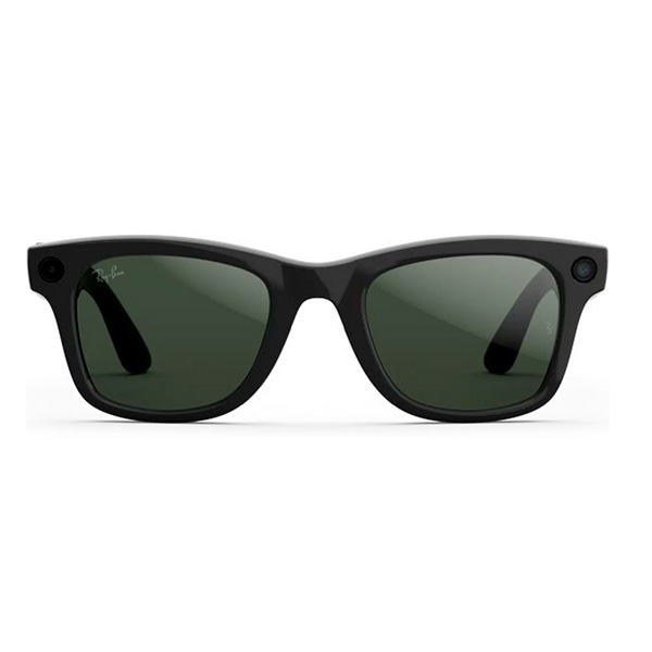 Умные очки Ray-Ban Wayfarer RW4012 (2-поколение) корпус "Черный, глянцевый", линзы "Графитово-зеленые, фотохромные", Размер M (50mm) — изображение 3