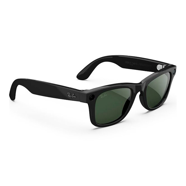 Умные очки Ray-Ban Wayfarer RW4012 (2-поколение) корпус "Черный, глянцевый", линзы "Графитово-зеленые, фотохромные", Размер M (50mm) — изображение 4