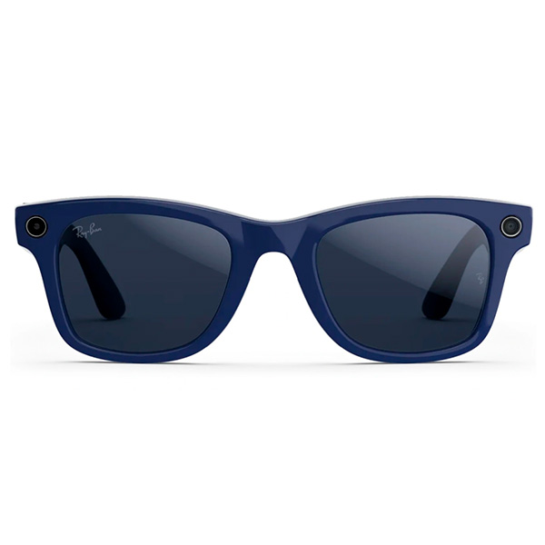 Умные очки Ray-Ban Wayfarer RW4012 (2-поколение) корпус "Космический синий, глянцевый", линзы "Сапфировые, фотохромные", Размер M (50mm) — изображение 3