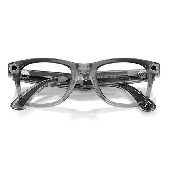 Умные очки Ray-Ban Wayfarer RW4012 (2-поколение) корпус "Прозрачный, глянцевый", линзы "Сапфировые, фотохромные", Размер L (53mm) — изображение 6