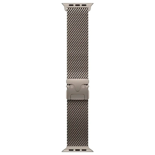 Умные часы Apple Watch Ultra 4 49 мм, корпус из Натурального титана, ремешок Milanese Loop, цвет "Натуральный" — изображение 3