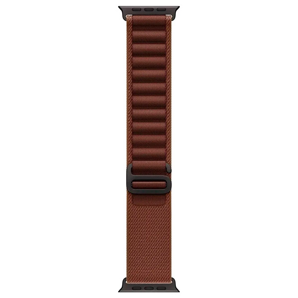 Умные часы Apple Watch Ultra 4 49 мм, корпус из Черного титана, ремешок Alpine Loop, цвет "Бордовый" — изображение 3