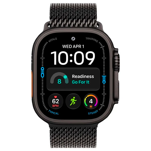 Умные часы Apple Watch Ultra 4 49 мм, корпус из Черного титана, ремешок Milanese Loop, цвет "Черный" — изображение 2
