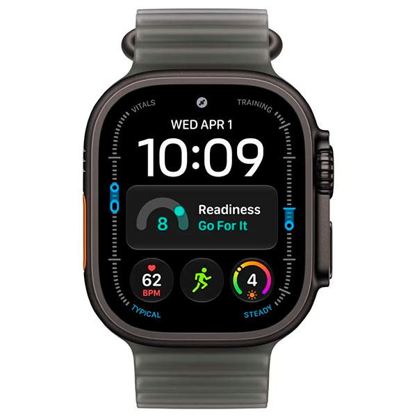 Умные часы Apple Watch Ultra 4 49 мм, корпус из Черного титана, ремешок Ocean Band, цвет "Черный" — изображение 2
